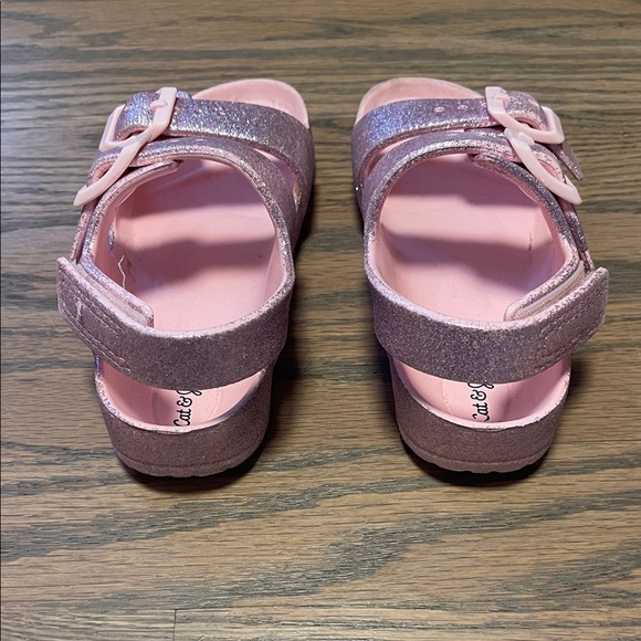 Cat & Jack Unicorn Sandals - glitter Pink sandals - Picture 10 of 11